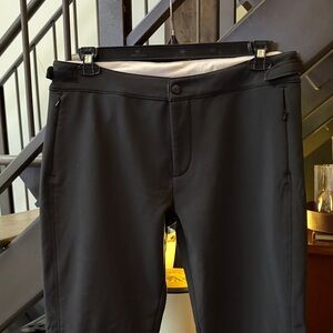 Women’s Fleece-lined Stretch Performance Pants - Black, size 12